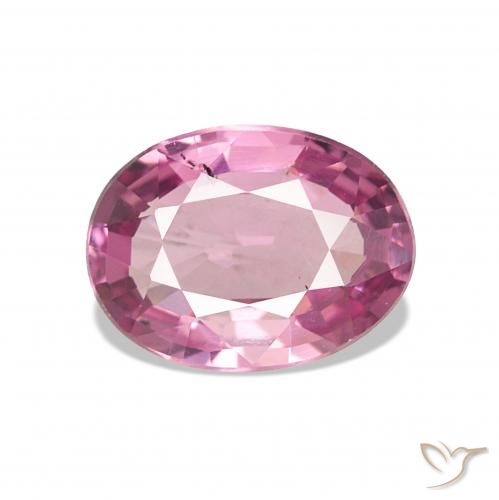 0.87 ct Purple Rhodolite Garnet Gemstone, Rhodolite Garnet Gem in Oval Facet Shape for Sale.