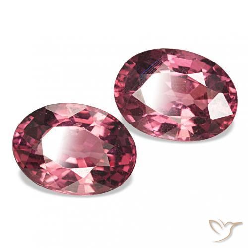 2.11 ctw Purple Rhodolite Garnet Stones, Natural Rhodolite Garnet in Oval Facet Shape for Sale