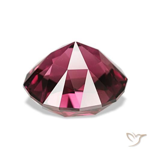 Rhodolite Garnet Gemstone in 9.3 x 8.1 mm Size for Sale, Rhodolite Garnet Stone in Medium Dark-Red Color