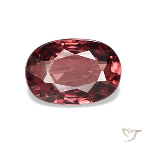 0.96 ct Red Rhodolite Garnet Gemstone, Rhodolite Garnet Gem in Oval Facet Shape for Sale.