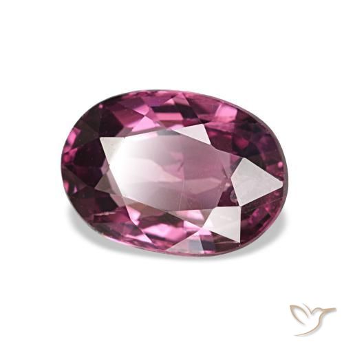 1.06 ct Purple Rhodolite Garnet Stone, Natural Rhodolite Garnet in Oval Facet Shape for Sale