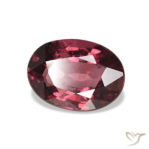 1.01 ct Red Rhodolite Garnet Stone, Natural Rhodolite Garnet in Oval Facet Shape for Sale