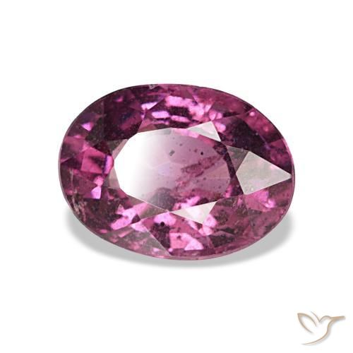 1.15 ct Purple Rhodolite Garnet Stone, Natural Rhodolite Garnet in Oval Facet Shape for Sale