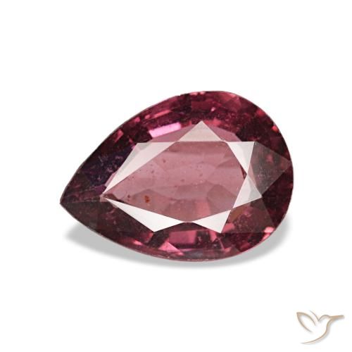 0.80ct Red Rhodolite Garnet, Pear Shape, VS