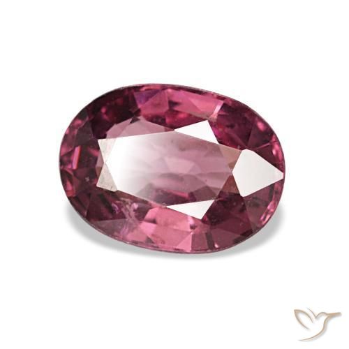 1.02 ct Pink Rhodolite Garnet Stone, Natural Rhodolite Garnet in Oval Facet Shape for Sale