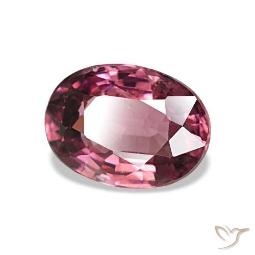 0.97 ct Red Rhodolite Garnet Stone, Natural Rhodolite Garnet in Oval Facet Shape for Sale