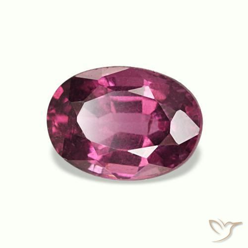 1.10 ct Purple Rhodolite Garnet Stone, Natural Rhodolite Garnet in Oval Facet Shape for Sale