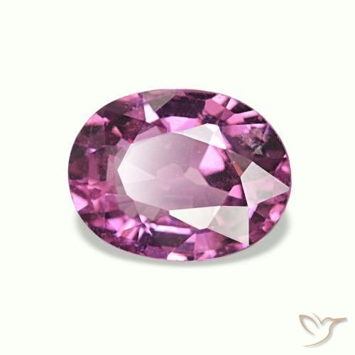 1.08 ct Purple Rhodolite Garnet Stone, Natural Rhodolite Garnet in Oval Facet Shape for Sale