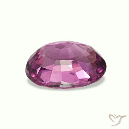 Rhodolite Garnet Gemstone in 7 x 5.4 mm Size for Sale, Rhodolite Garnet Stone in Medium Dark-Purple Color