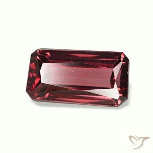 1.23 ct Red Rhodolite Garnet Stone, Natural Rhodolite Garnet in Octagon / Scissor Cut Shape for Sale