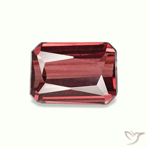 0.92 ct Red Rhodolite Garnet Gemstone, Rhodolite Garnet Gem in Octagon / Scissor Cut Shape for Sale.