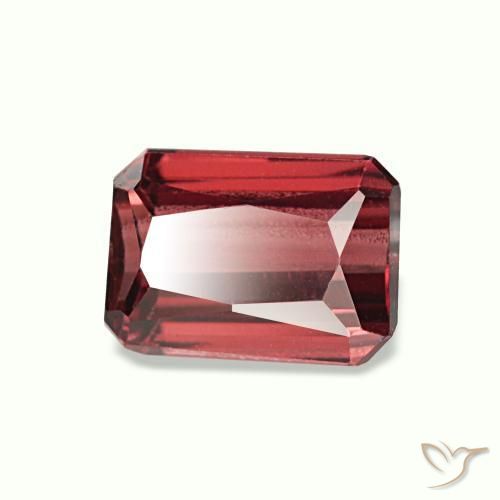 0.92 ct Red Rhodolite Garnet Stone, Natural Rhodolite Garnet in Octagon / Scissor Cut Shape for Sale
