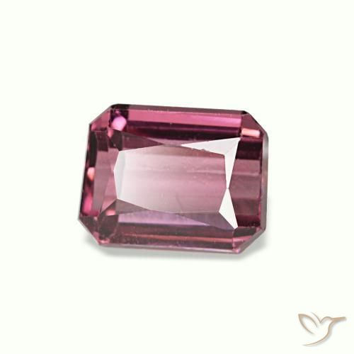 0.86 ct Red Rhodolite Garnet Stone, Natural Rhodolite Garnet in Octagon / Scissor Cut Shape for Sale