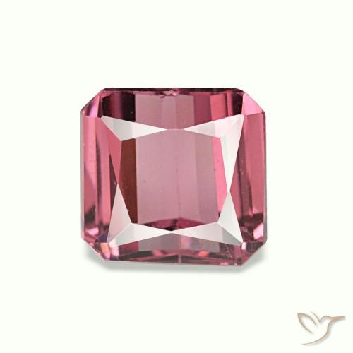1.24 ct Red Rhodolite Garnet Gemstone, Rhodolite Garnet Gem in Octagon / Scissor Cut Shape for Sale.