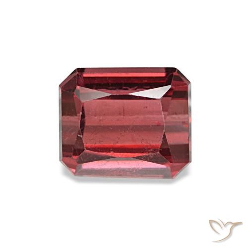 1.17 ct Red Rhodolite Garnet Gemstone, Rhodolite Garnet Gem in Octagon / Scissor Cut Shape for Sale.