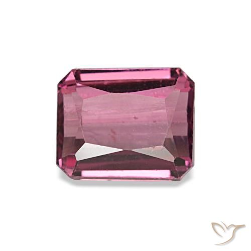 1.17ct Red Rhodolite Garnet, Emerald Cut, VS