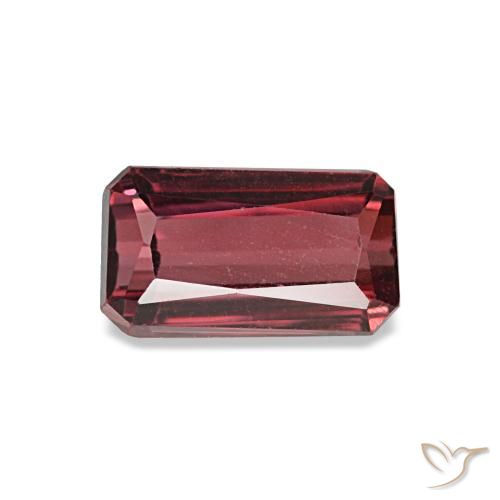 0.99 ct Red Rhodolite Garnet Gemstone, Rhodolite Garnet Gem in Octagon / Scissor Cut Shape for Sale.