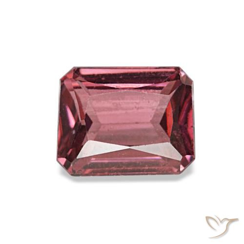 0.93 ct Red Rhodolite Garnet Gemstone, Rhodolite Garnet Gem in Octagon / Scissor Cut Shape for Sale.