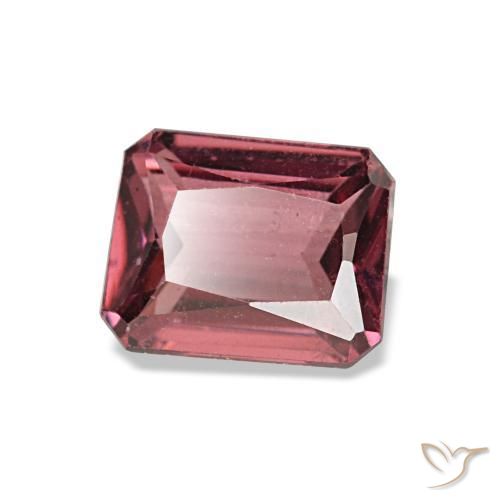 0.93 ct Red Rhodolite Garnet Stone, Natural Rhodolite Garnet in Octagon / Scissor Cut Shape for Sale