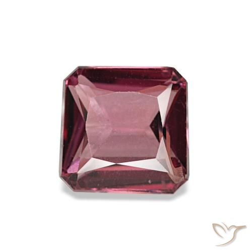 1.21ct Red Rhodolite Garnet, Emerald Cut, VS
