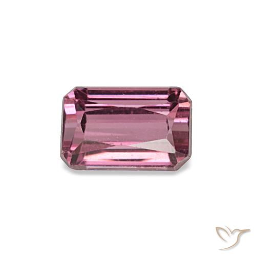 0.81ct Pink Rhodolite Garnet, Emerald Cut, VS