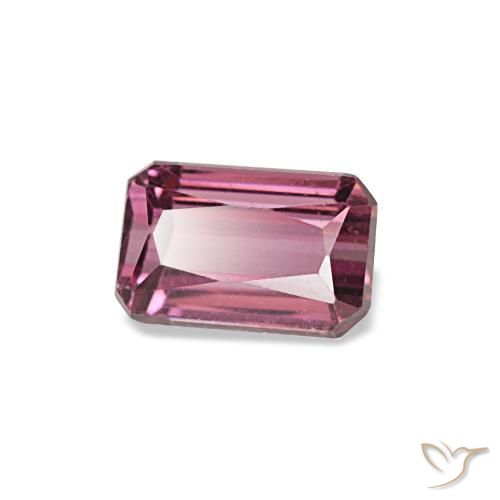 0.81 ct Pink Rhodolite Garnet Stone, Natural Rhodolite Garnet in Octagon / Scissor Cut Shape for Sale
