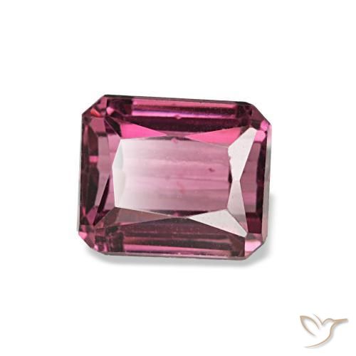 1.25 ct Pink Rhodolite Garnet Stone, Natural Rhodolite Garnet in Octagon / Scissor Cut Shape for Sale