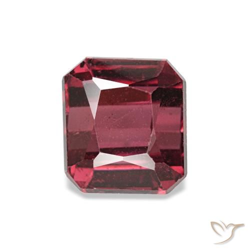 1.44 ct Red Rhodolite Garnet Gemstone, Rhodolite Garnet Gem in Octagon / Scissor Cut Shape for Sale.