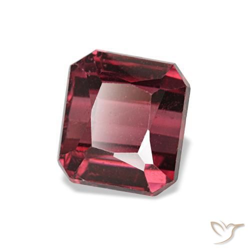 1.44 ct Red Rhodolite Garnet Stone, Natural Rhodolite Garnet in Octagon / Scissor Cut Shape for Sale