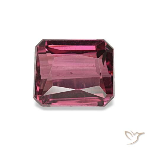 1.27ct Pink Rhodolite Garnet, Emerald Cut, VS