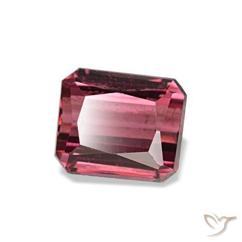 1.19 ct Red Rhodolite Garnet Stone, Natural Rhodolite Garnet in Octagon Step Cut Shape for Sale