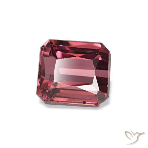 0.98 ct Red Rhodolite Garnet Stone, Natural Rhodolite Garnet in Octagon / Scissor Cut Shape for Sale