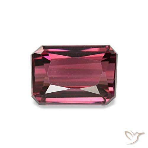 1.44 ct Red Rhodolite Garnet Gemstone, Rhodolite Garnet Gem in Octagon / Scissor Cut Shape for Sale.