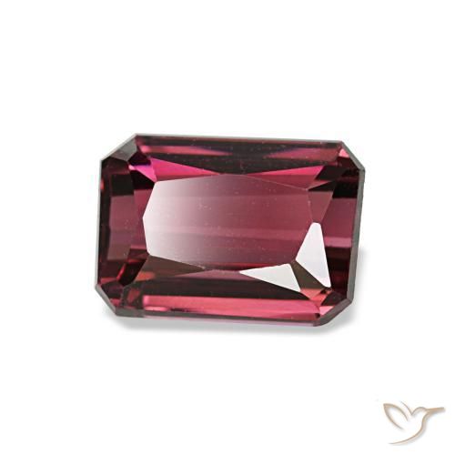 1.44 ct Red Rhodolite Garnet Stone, Natural Rhodolite Garnet in Octagon / Scissor Cut Shape for Sale