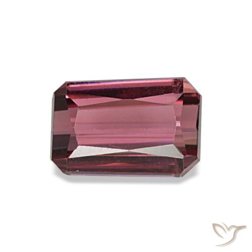 1.49 ct Red Rhodolite Garnet Gemstone, Rhodolite Garnet Gem in Octagon / Scissor Cut Shape for Sale.
