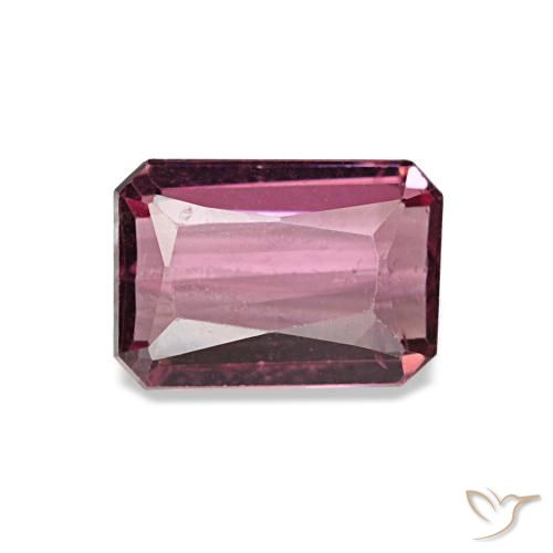1.21ct Red Rhodolite Garnet, Emerald Cut, VVS-VS