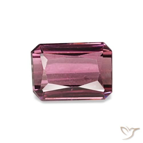1.31ct Red Rhodolite Garnet, Emerald Cut, VVS-VS