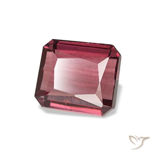 0.93 ct Red Rhodolite Garnet Stone, Natural Rhodolite Garnet in Octagon / Scissor Cut Shape for Sale