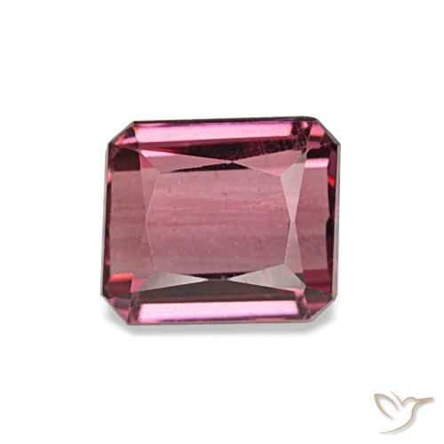 1.43 ct Red Rhodolite Garnet Gemstone, Rhodolite Garnet Gem in Octagon / Scissor Cut Shape for Sale.