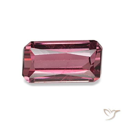 1.10ct Red Rhodolite Garnet, Emerald Cut, VS