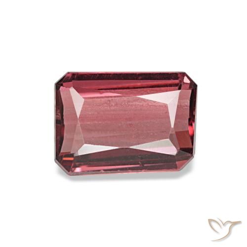1.14ct Red Rhodolite Garnet, Emerald Cut, VS