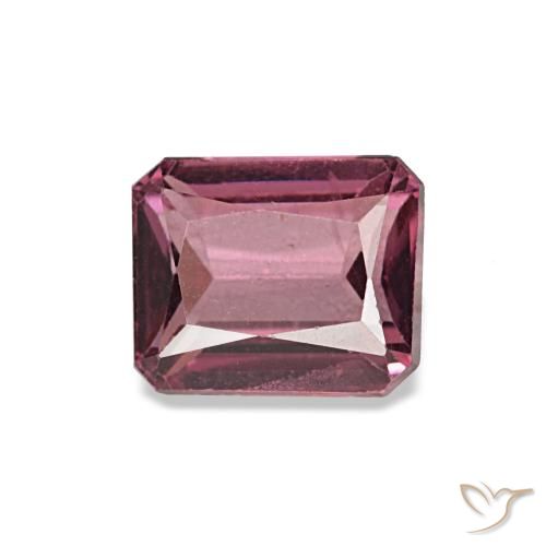 0.96ct Red Rhodolite Garnet, Emerald Cut, VS