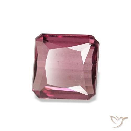 0.98 ct Red Rhodolite Garnet Stone, Natural Rhodolite Garnet in Octagon / Scissor Cut Shape for Sale