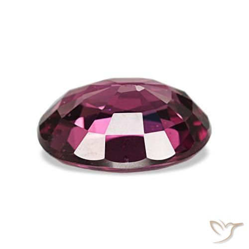 Rhodolite Garnet Gemstone in 9.7 x 7.6 mm Size for Sale, Rhodolite Garnet Stone in Raspberry Red Color
