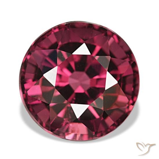 5.14 ct Red Rhodolite Garnet Stone, Natural Rhodolite Garnet in Round Facet Shape for Sale
