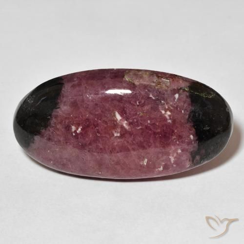 Rodonite ovale da 37,35 ct, 33,9 x 17,3 mm dall'Australia, Photo A