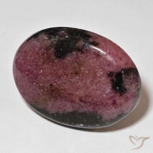 93.57 ct Multicolor Rhodonite Stone, Natural Rhodonite in Oval Cabochon Shape for Sale