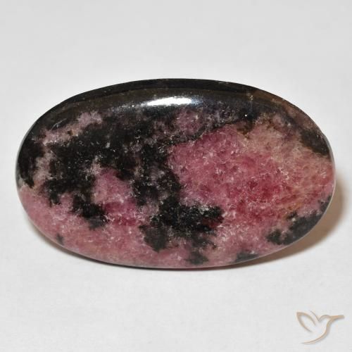 Rodonite ovale da 51,18 ct, 35,5 x 21,8 mm dall'Australia, Photo A