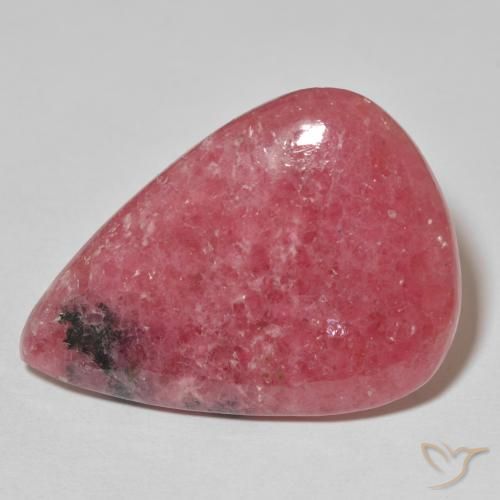 Rodonite a pera da 32,53 ct, 32,3 x 23 mm dall'Australia, Photo A