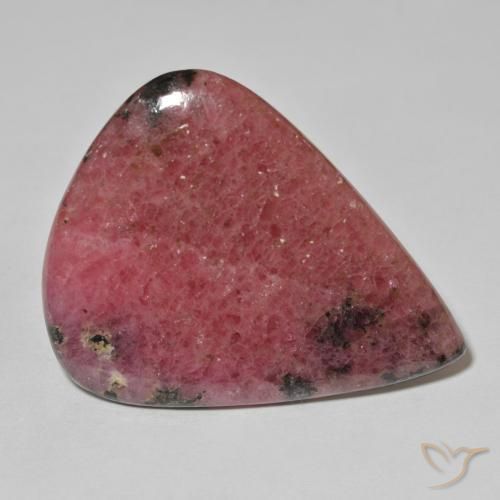 54.82 ct Multicolor Rhodonite Stone, Natural Rhodonite in Pear Cabochon Shape for Sale